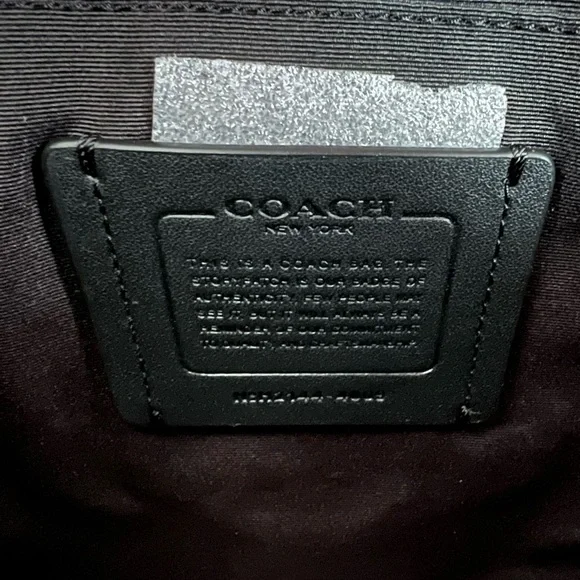 COACH Men’s Houston Flight Bag Signature Leather - Picture 8 of 11